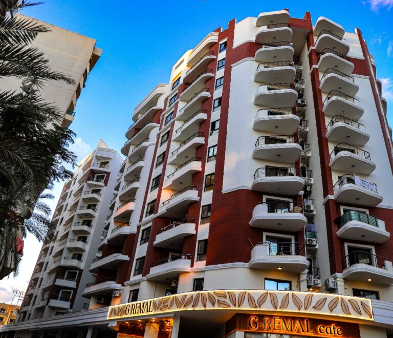 G-Remal Hotel building by the sea in Alexandria
