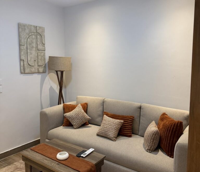 Suite sofa and lounge area, G-Remal Hotel